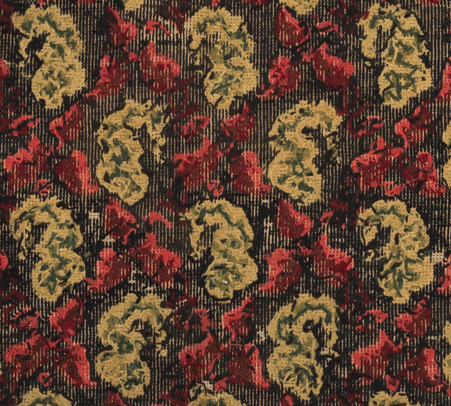 1969.0831.001 Chair seat cover, reverse, detail 1