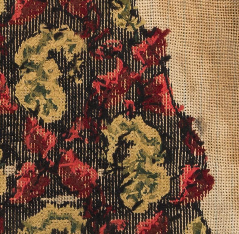 1969.0831.001 Chair seat cover, reverse, detail 4