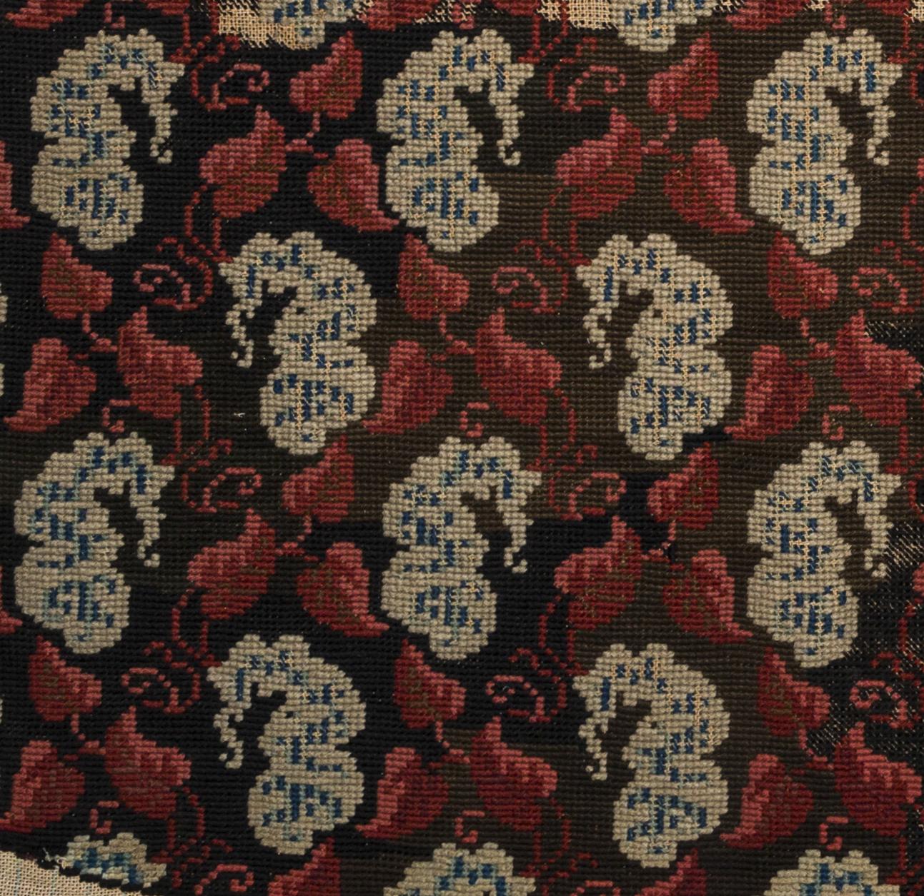 1969.0831.002 Chair seat cover, detail 1