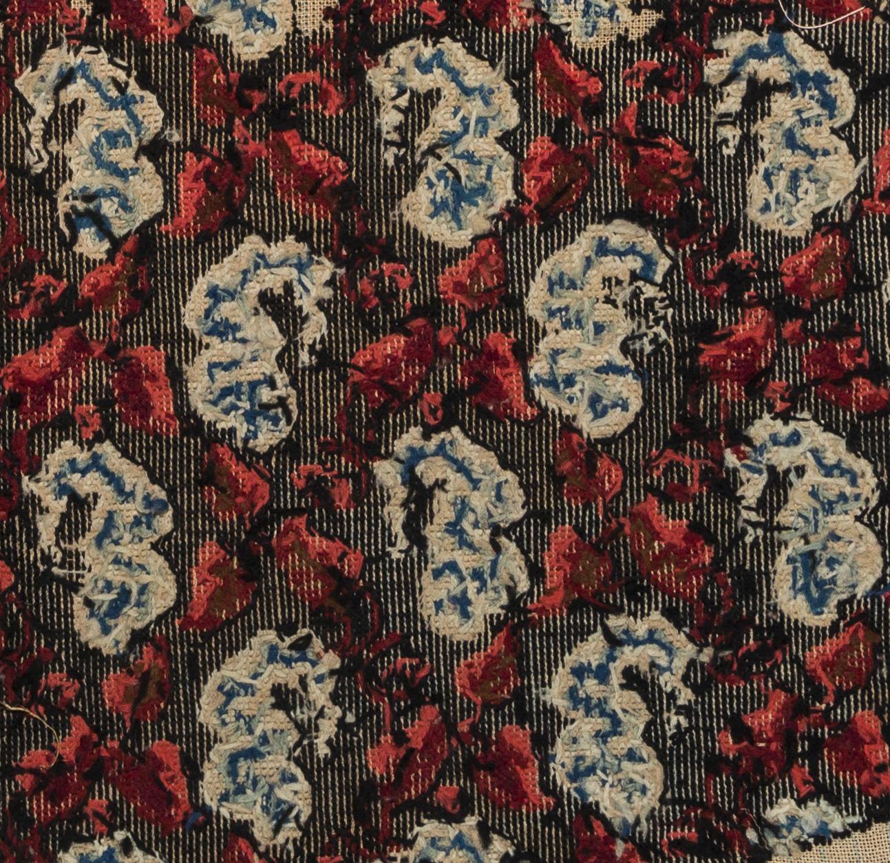 1969.0831.002 Chair seat cover, reverse, detail 1