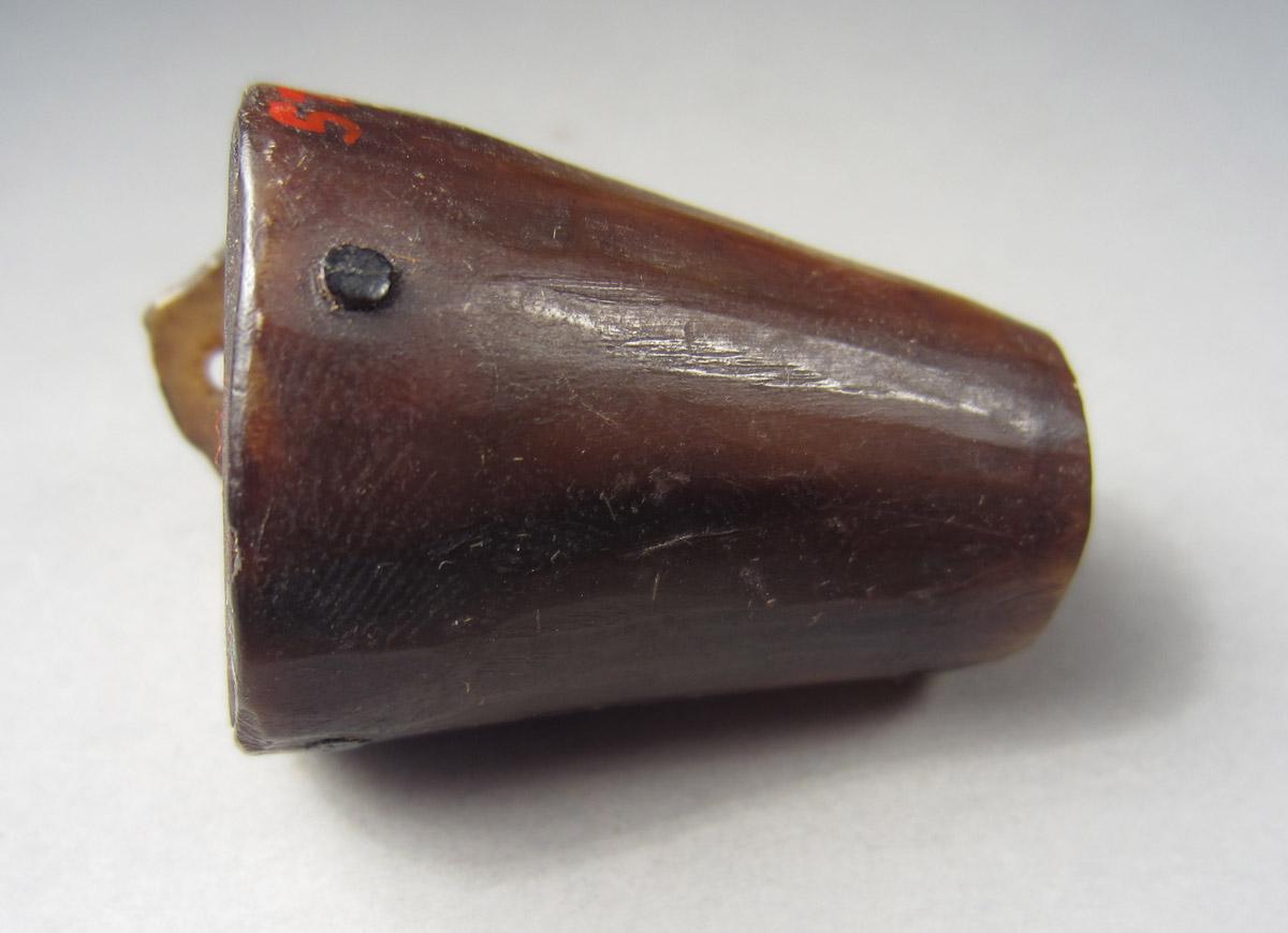 1957.0026.677 Miniature powder horn, Nail