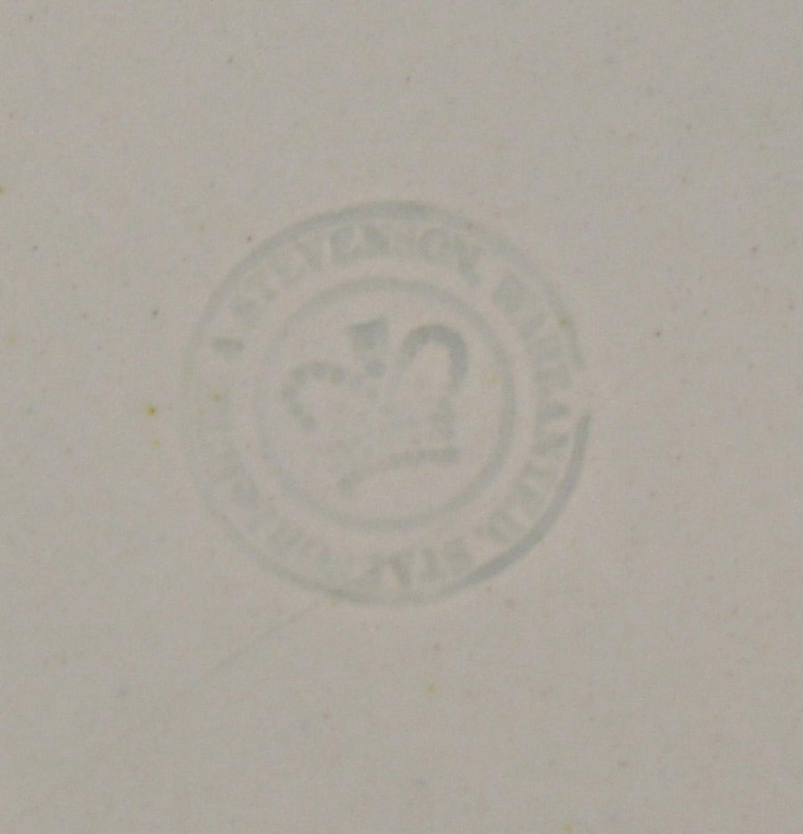1969.0854.004 Soup plate (mark)