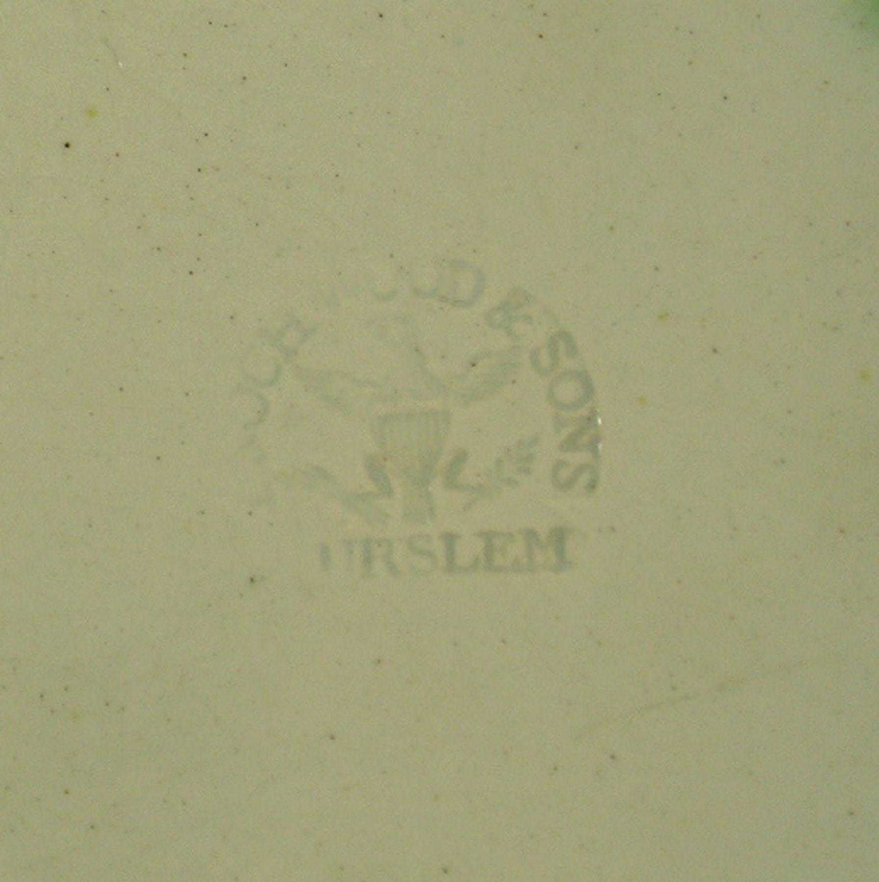 1969.0856.001 Pearlware plate (detail)