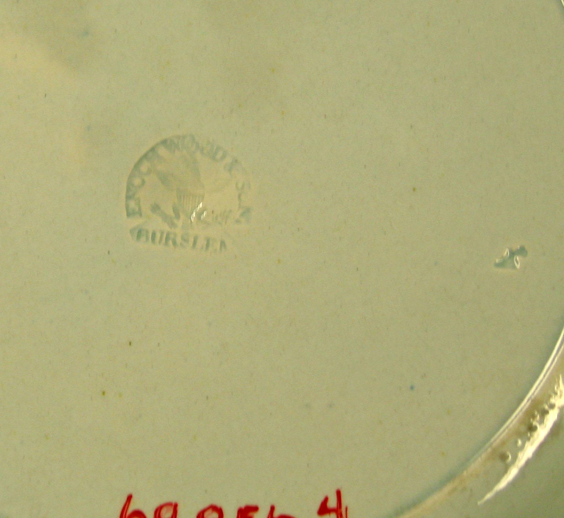 1969.0856.004 Green-edged pearlware plate (mark)
