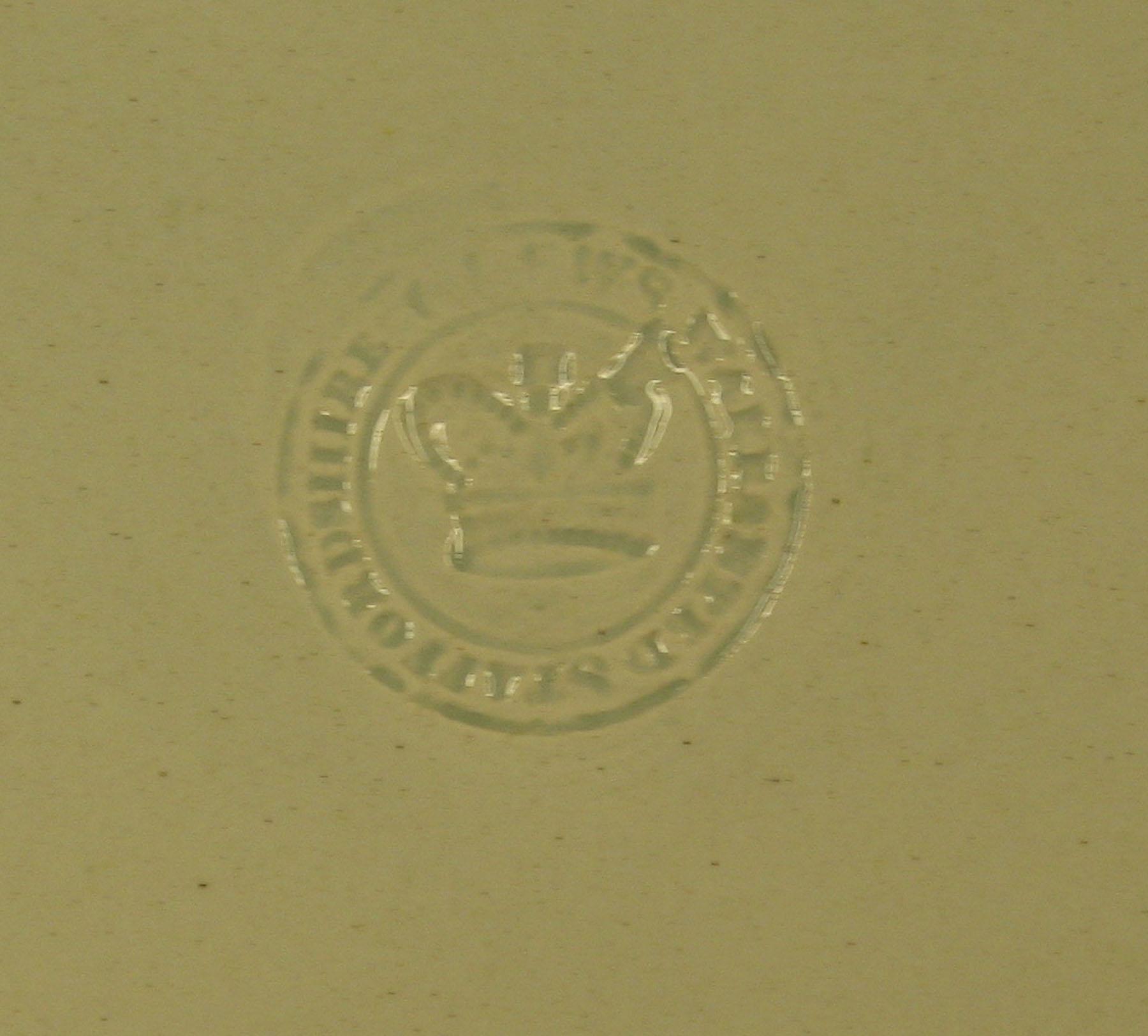 1969.0864.002 Pearlware plate (detail)