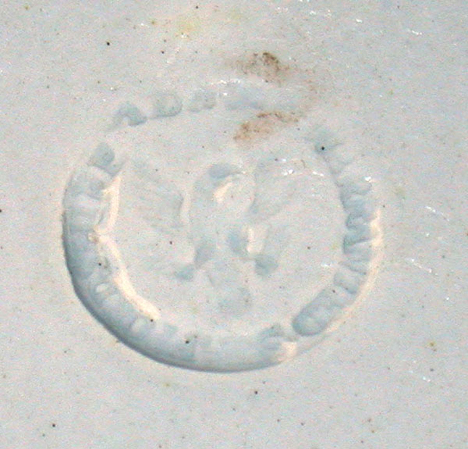 1969.0870.003 Pearlware Adams plate (mark)