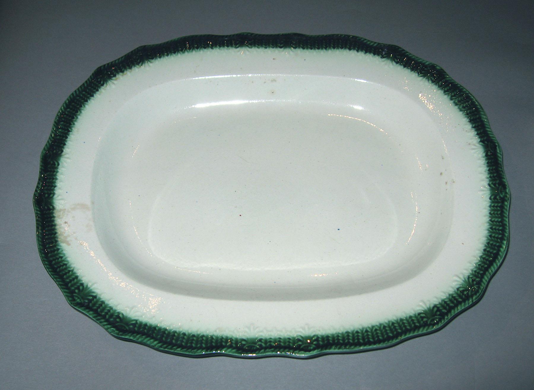 1969.0874.001 Stubbs & Kent pearlware dish
