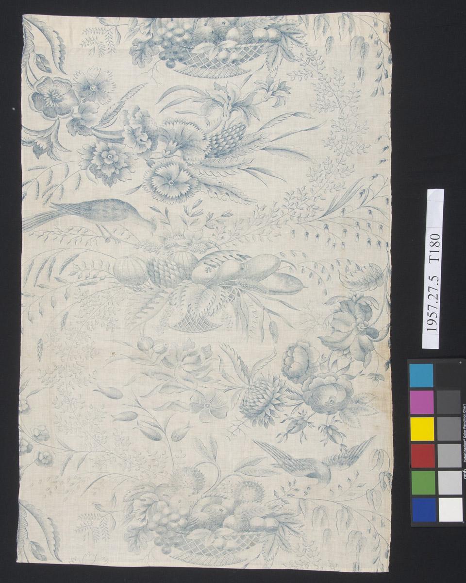 1957.0027.005 Textile, printed, view 1