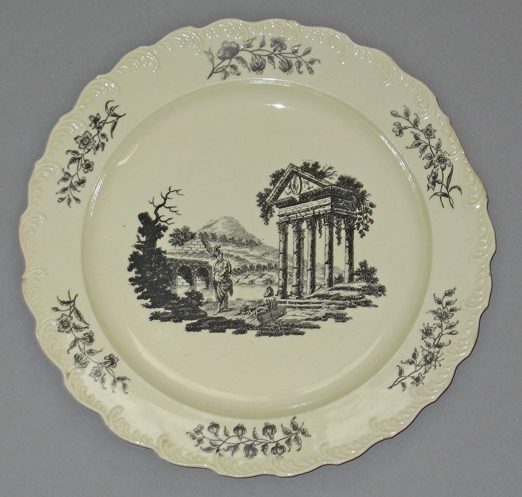 1969.0936.040 Creamware plate