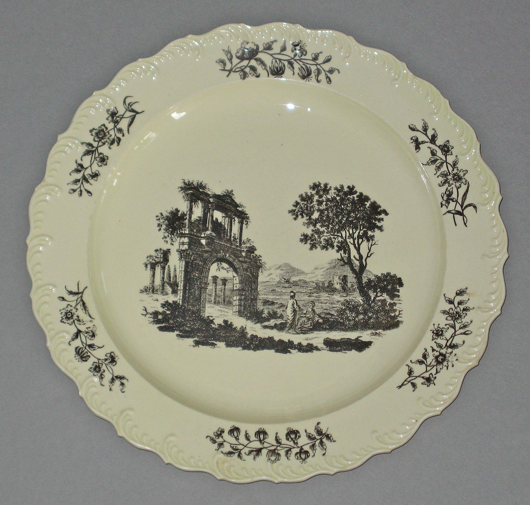 1969.0936.044 Creamware plate