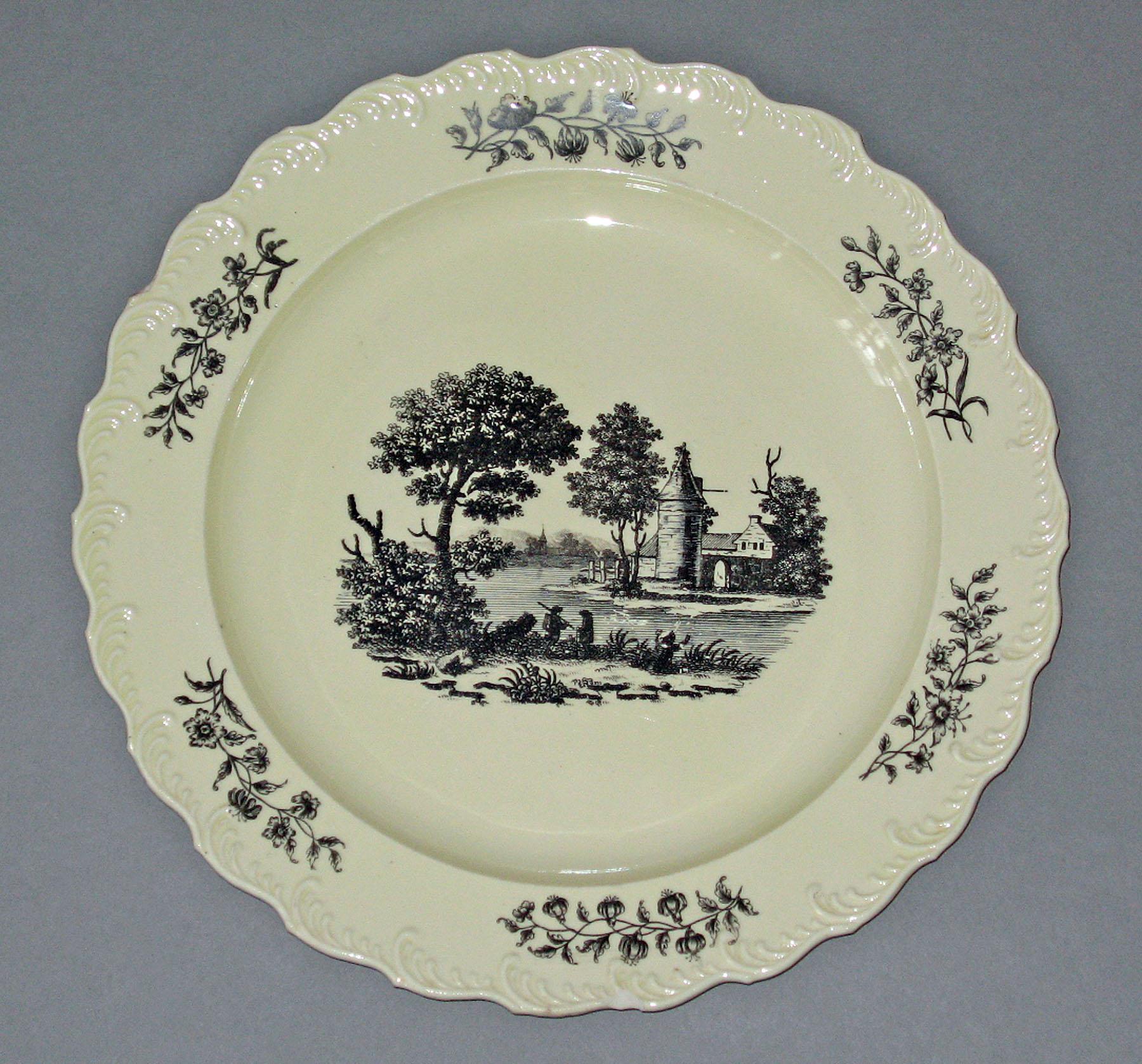1969.0936.053 Creamware plate
