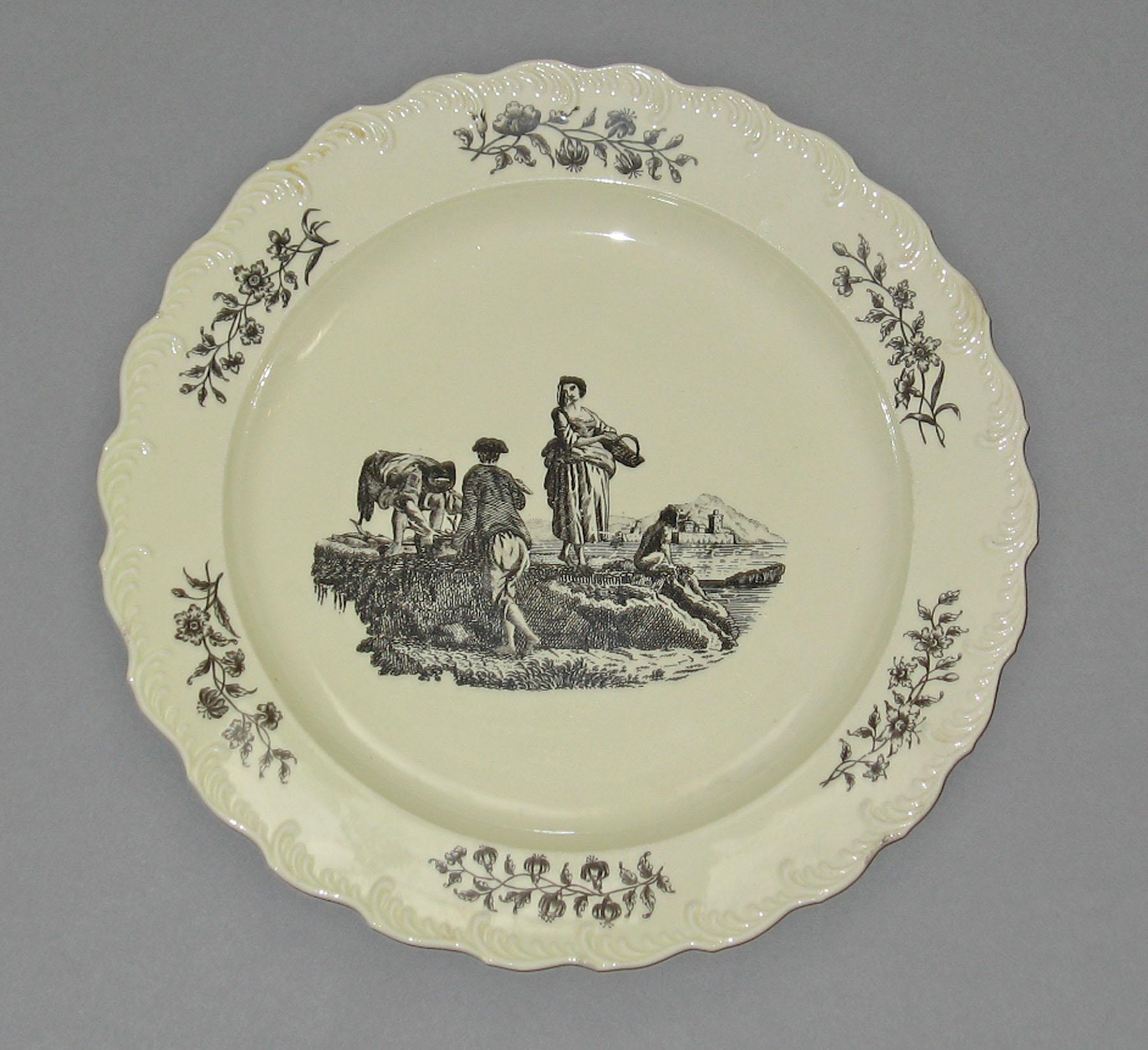 1969.0936.060 Creamware plate