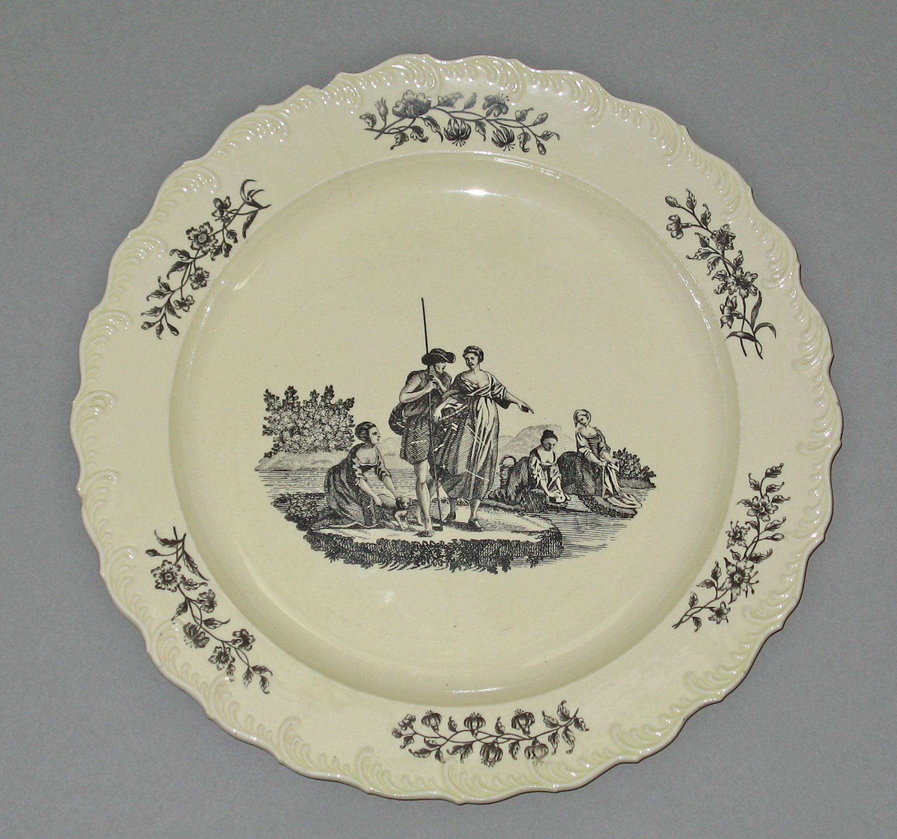 1969.0936.061 Creamware plate