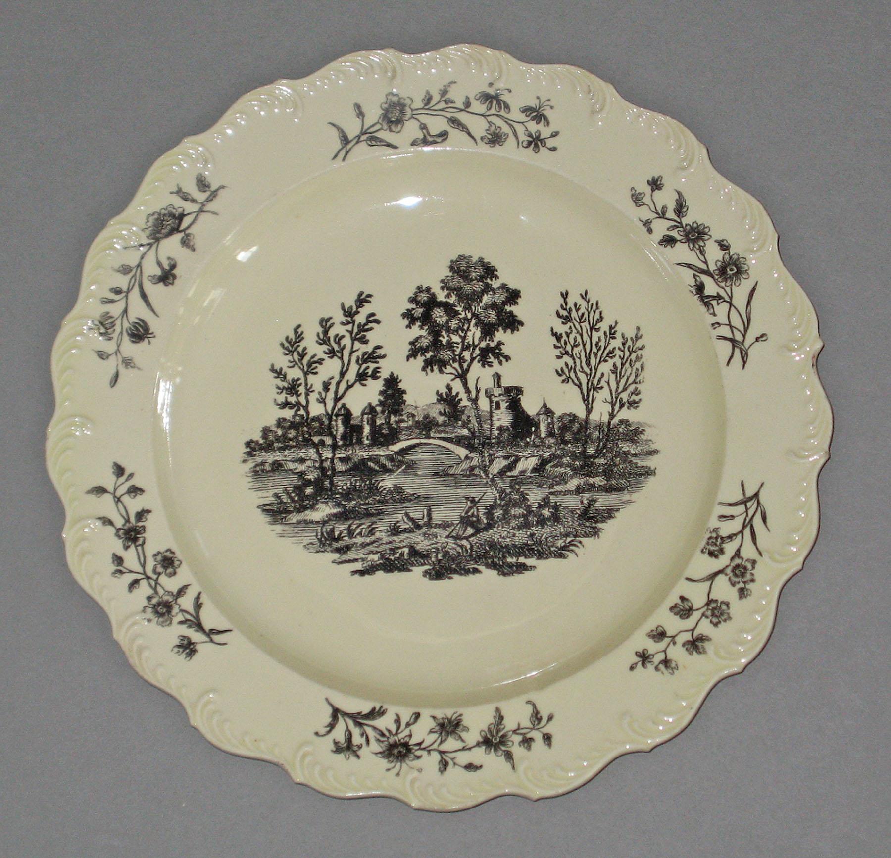 1969.0936.067 Creamware plate