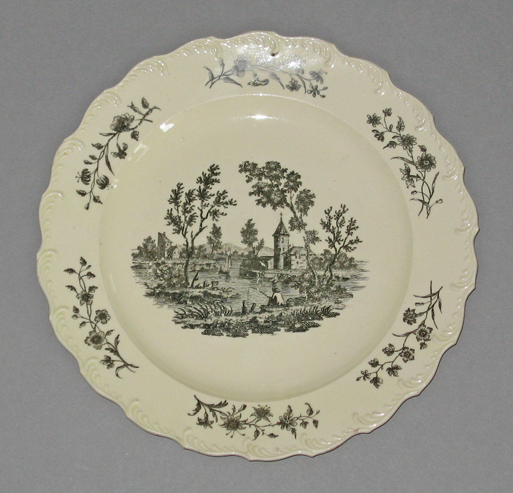 1969.0936.068 Creamware plate