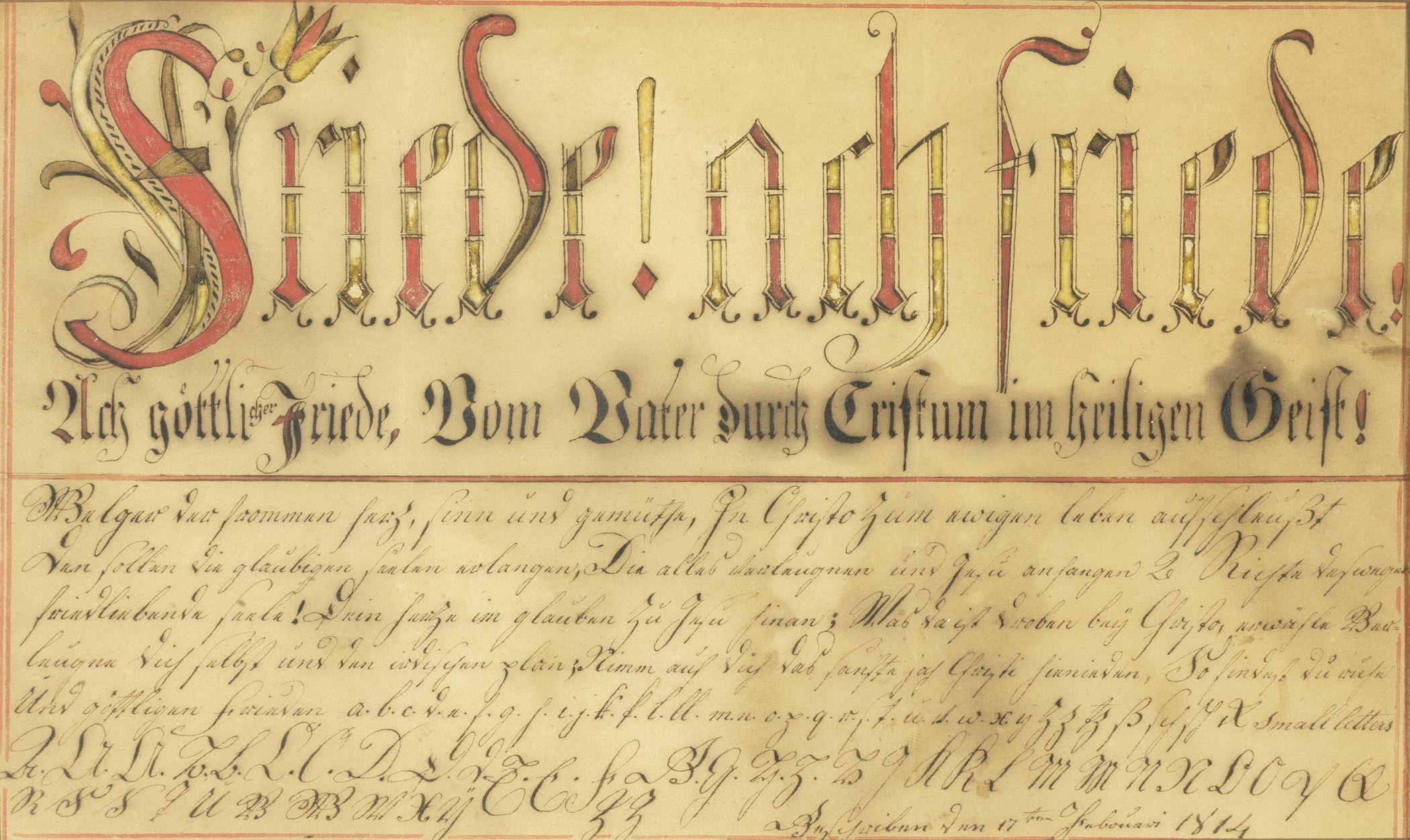 1969.0962 A Fraktur, view 1