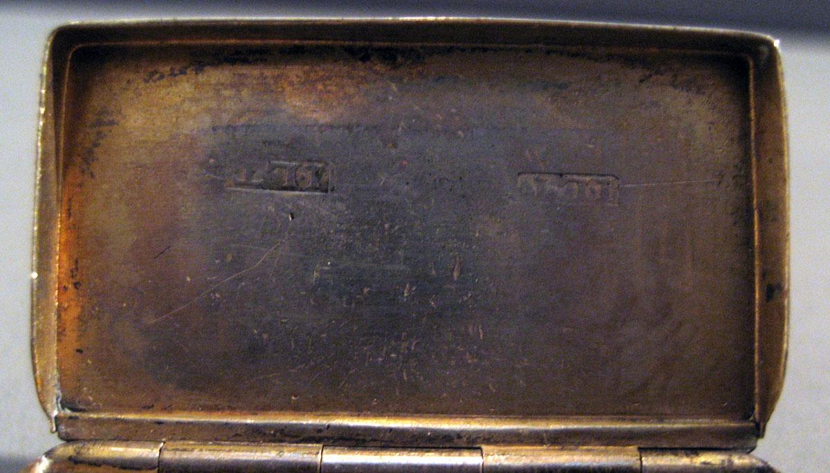 1969.0966 A Silver Flint Box mark