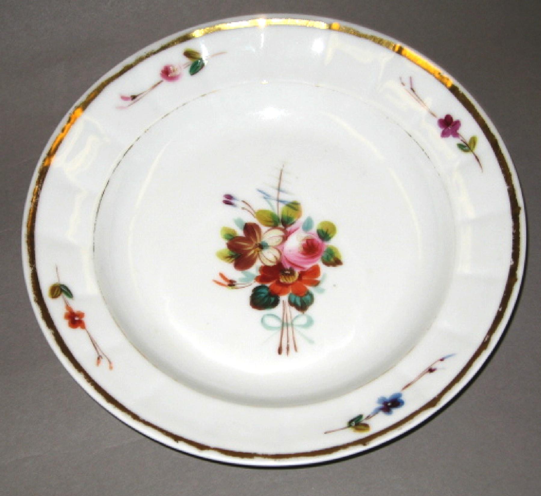 1969.0971.005 French porcelain soup plate