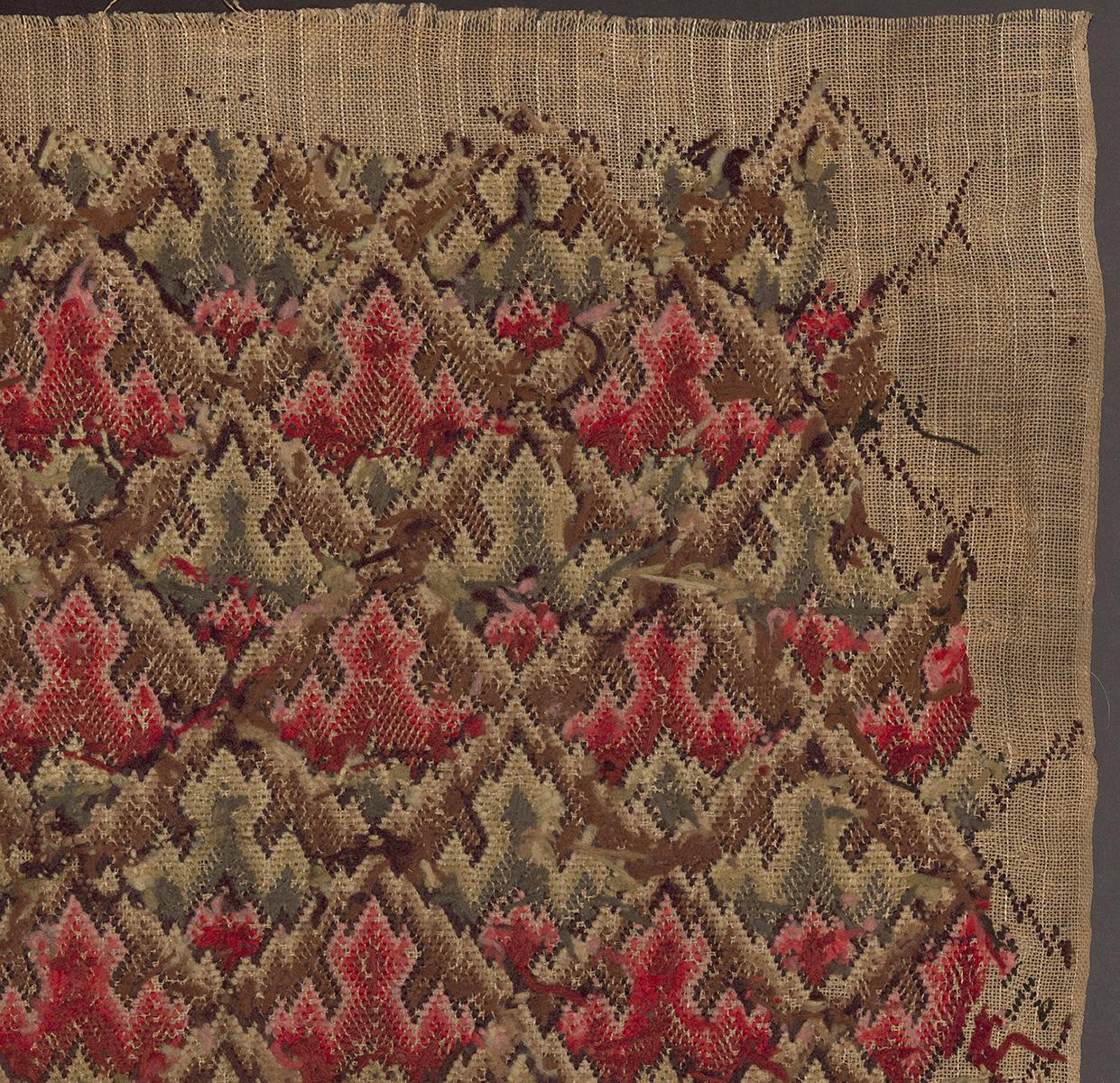 1969.0974 Seat Cover, Verso Detail