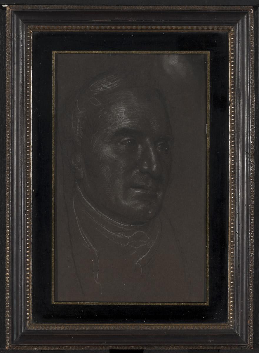 1969.0979 A, B Drawing, Charcoal drawing