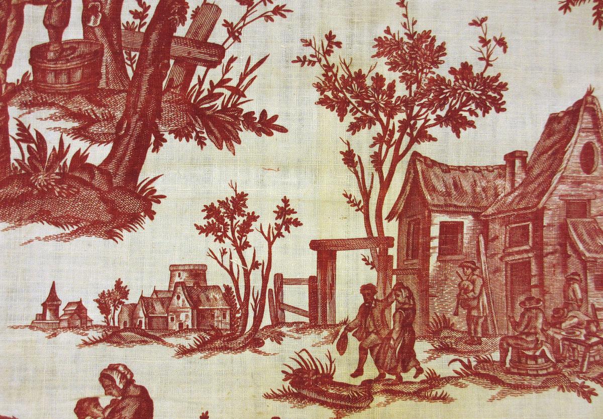 1957.0027.007 N textile, printed detail