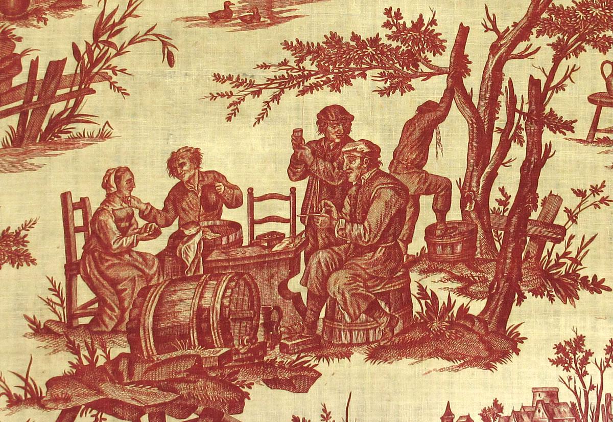 1957.0027.007 N textile, printed detail 2