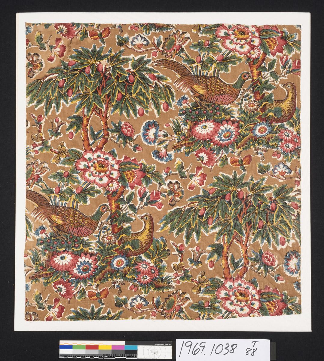 1969.1038 Textile, printed, view 1