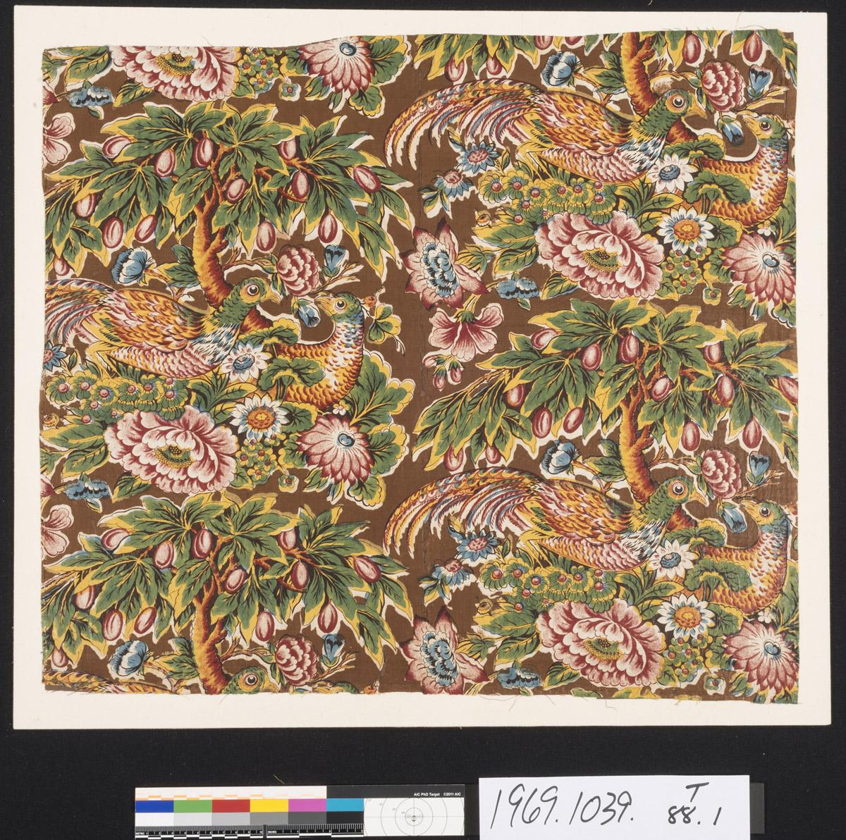 1969.1039 Textile, printed, view 1