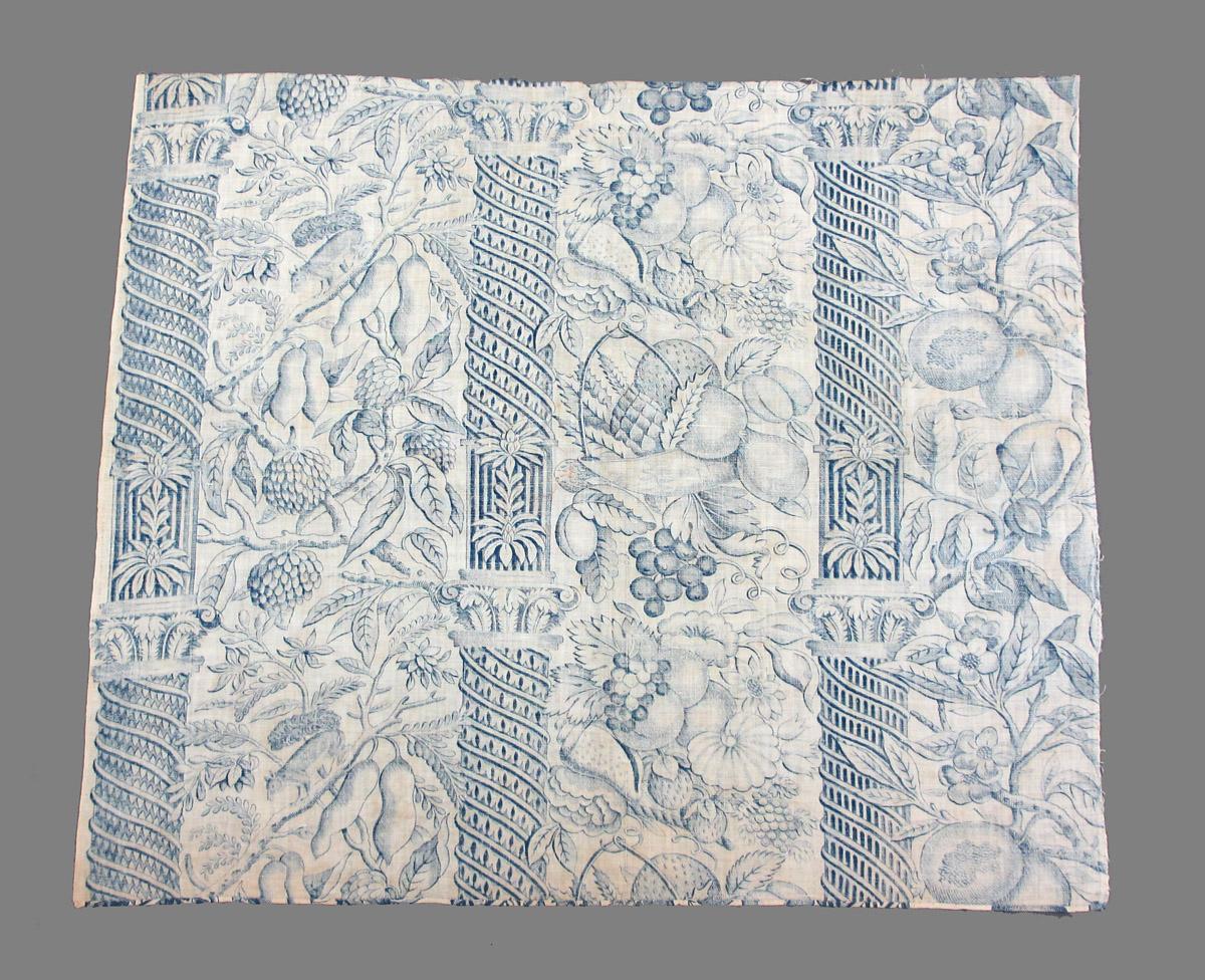 1969.1040 Textile, printed reverse