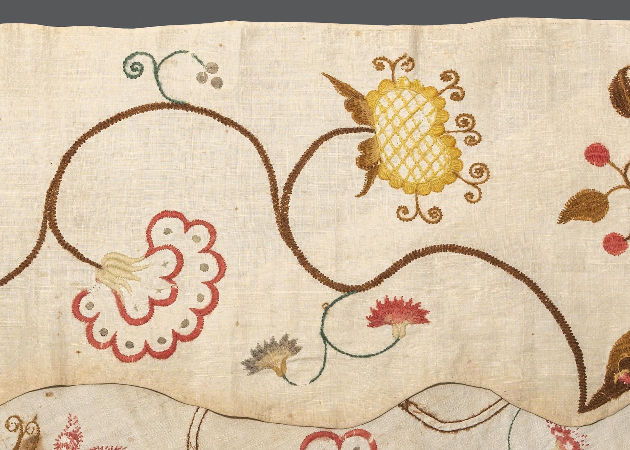 1969.1047 Bed hanging, detail 2