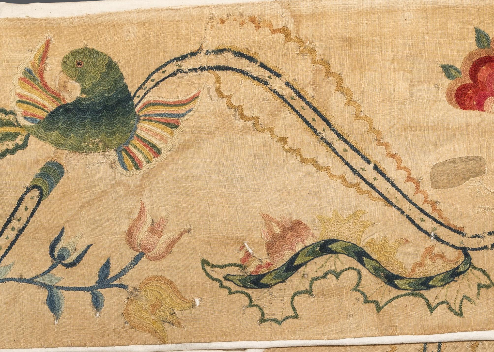 1969.1049 Textile, embroidered, detail 2