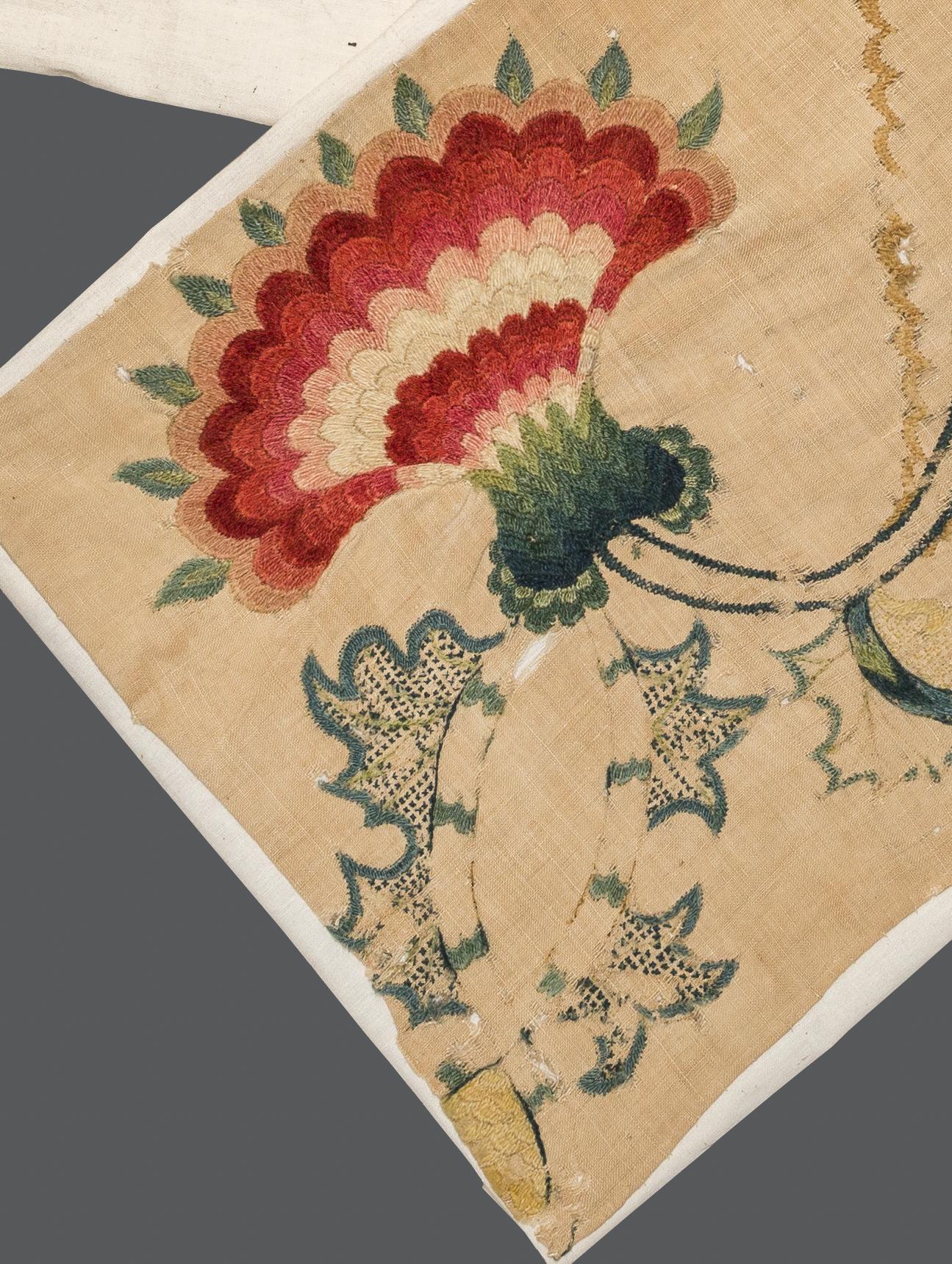 1969.1049 Textile, embroidered, detail 3