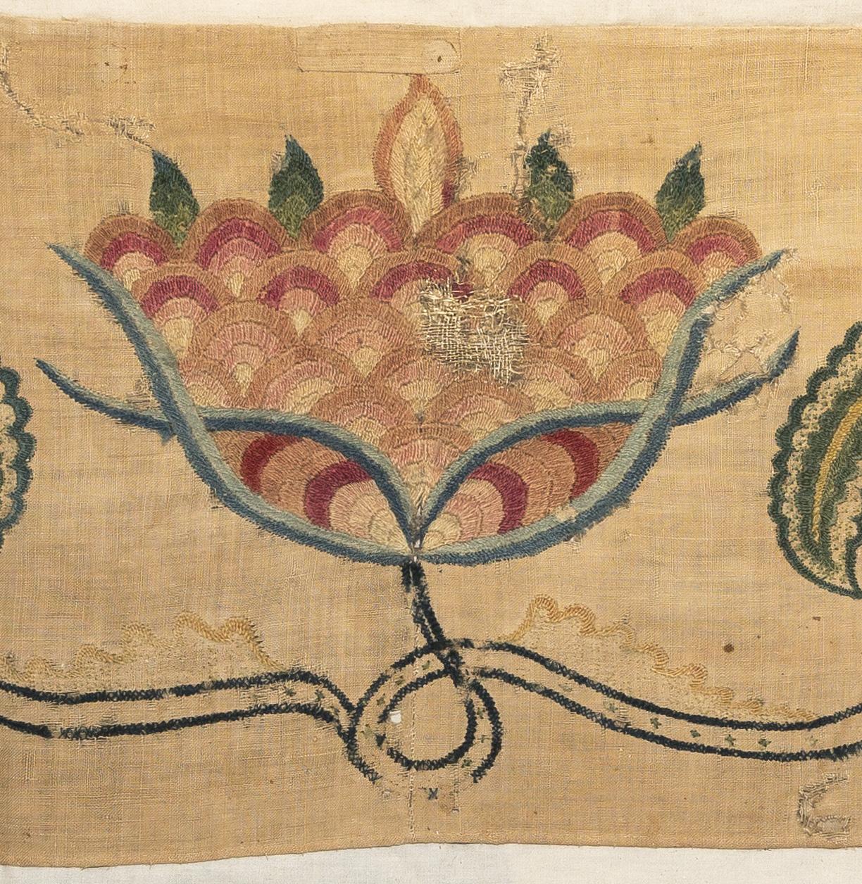 1969.1049 Textile, embroidered, detail 6