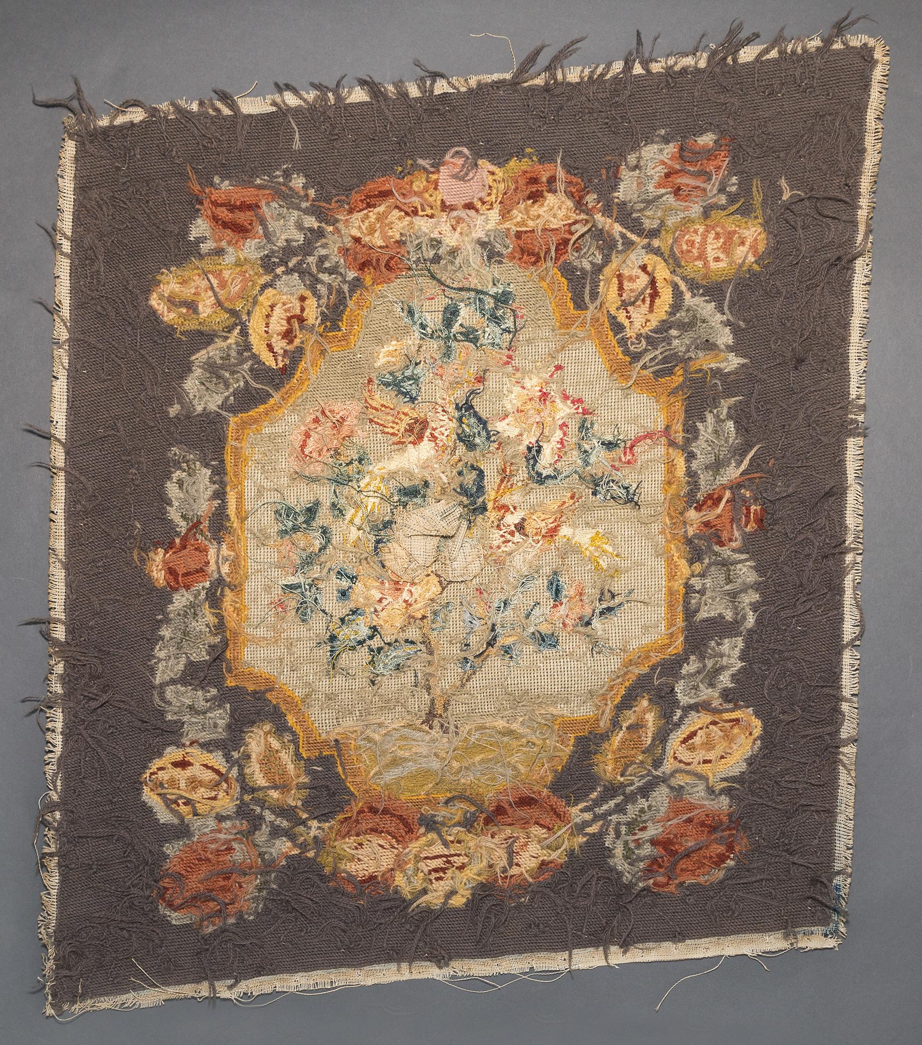 1969.1056 Chair seat cover, view 2, reverse