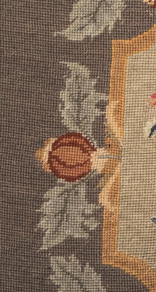 1969.1056 Chair seat cover, adjusted, detail 4