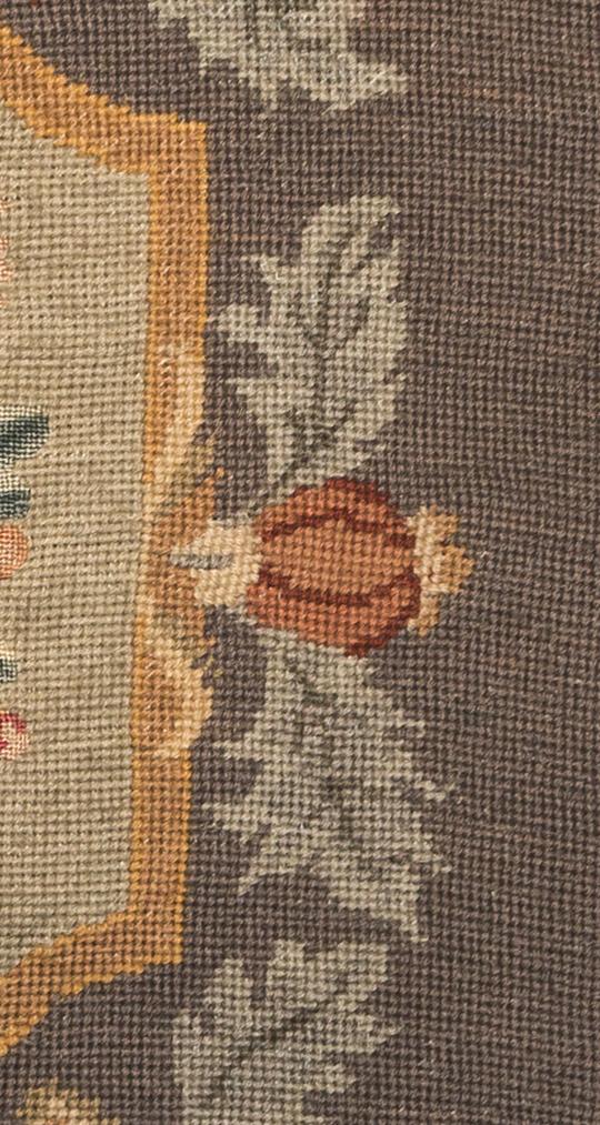 1969.1056 Chair seat cover, adjusted, detail 5