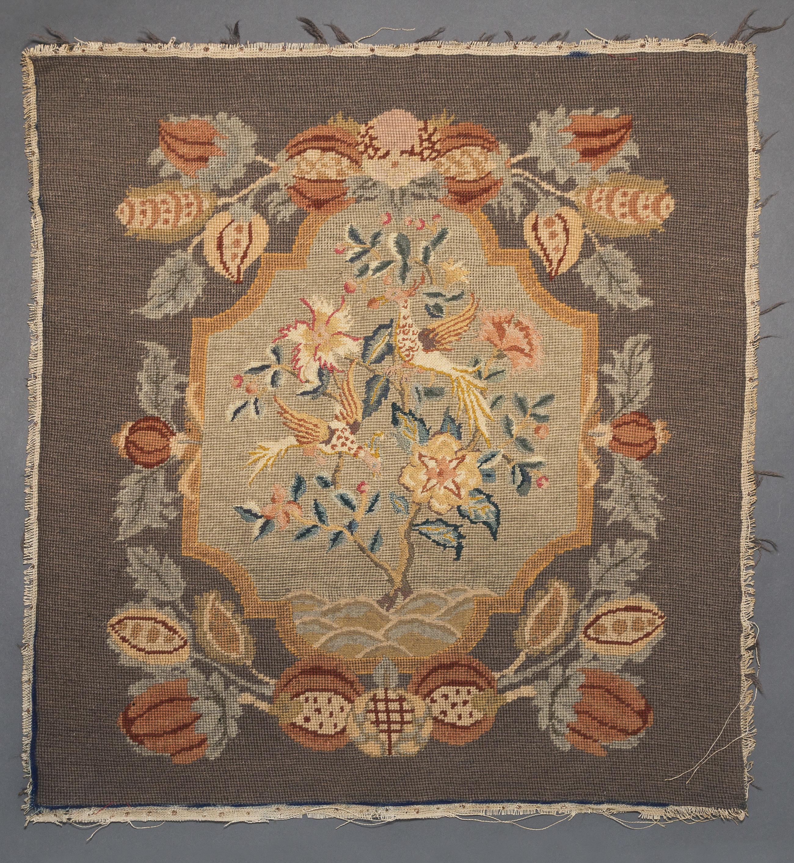 1969.1056 Chair seat cover, view 3, adjusted