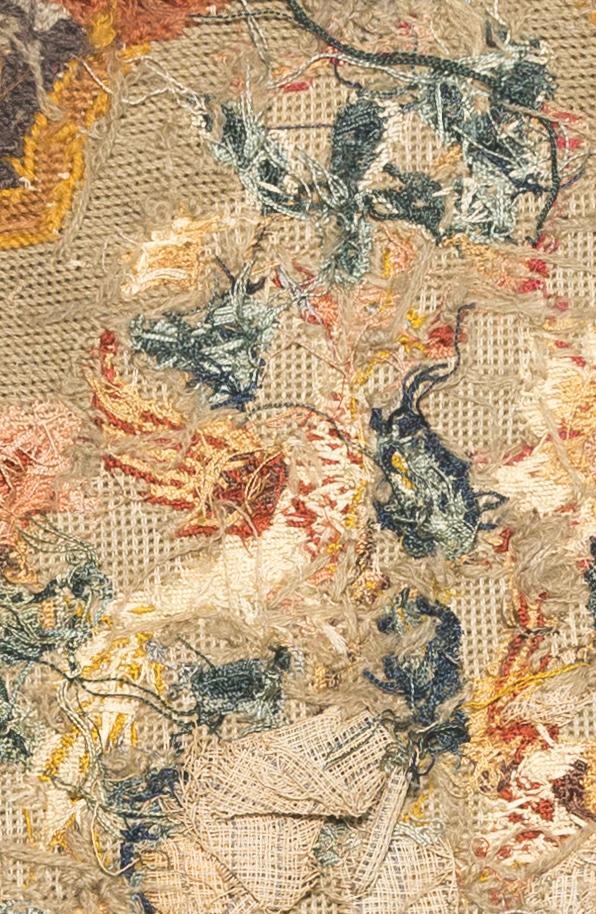1969.1056 Chair seat cover, reverse, detail 6