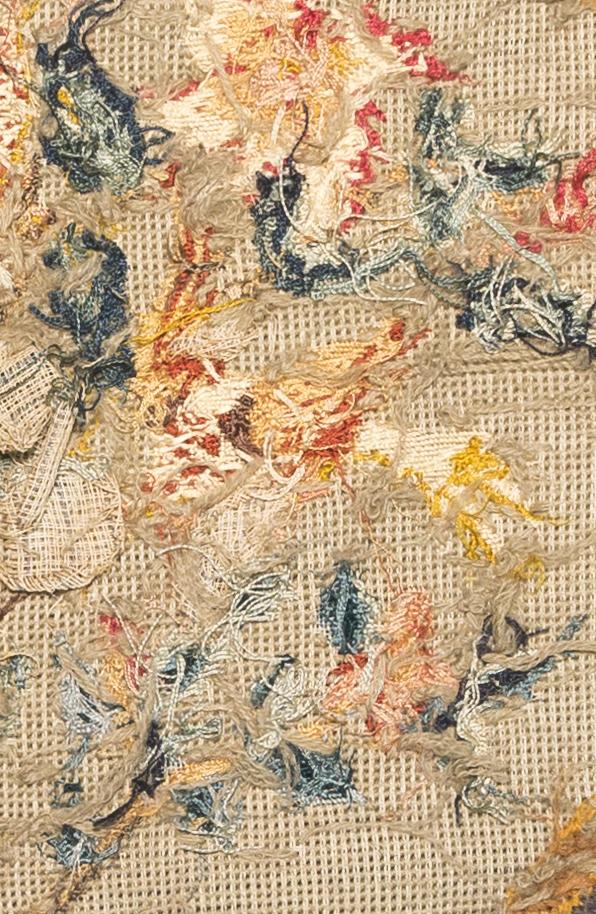 1969.1056 Chair seat cover, reverse, detail 7