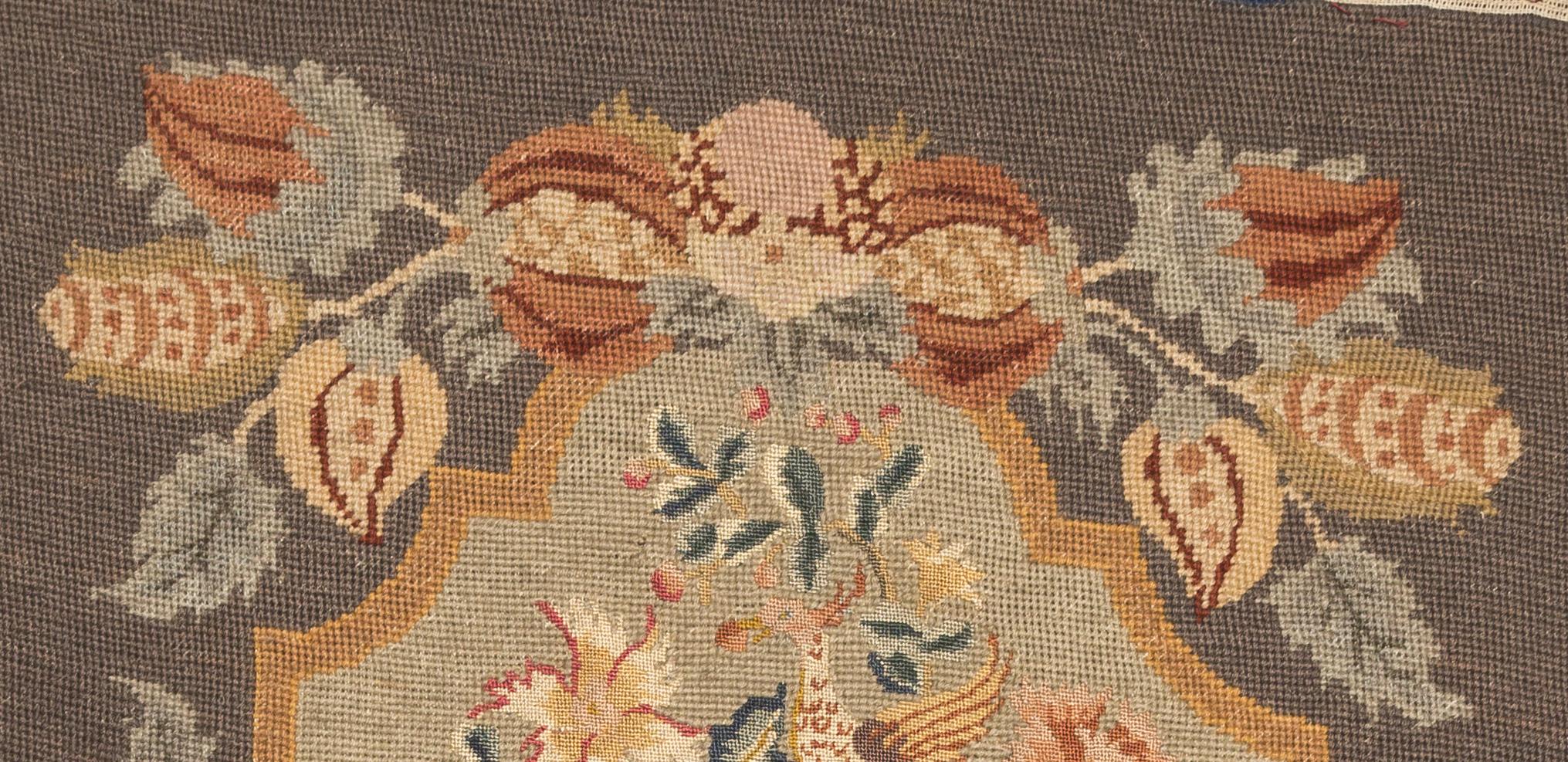 1969.1056 Chair seat cover, detail 2