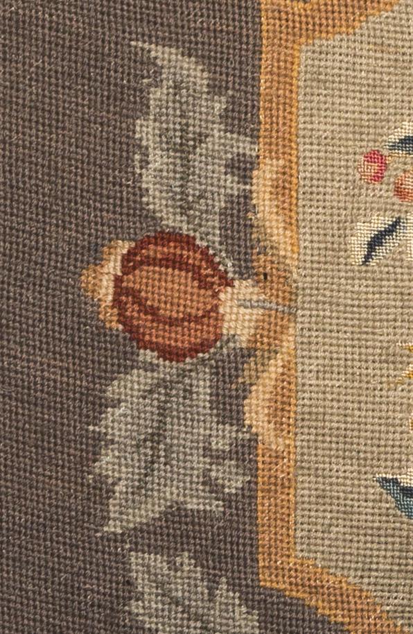 1969.1056 Chair seat cover, detail 4