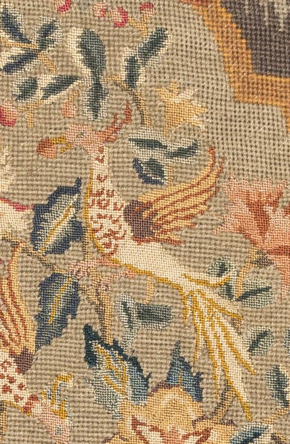 1969.1056 Chair seat cover, detail 6