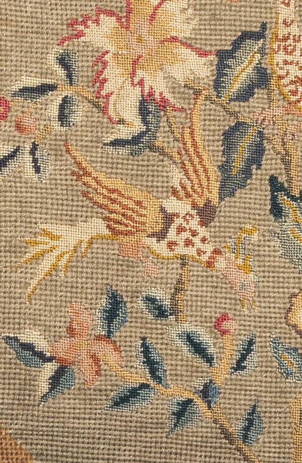 1969.1056 Chair seat cover, detail 7