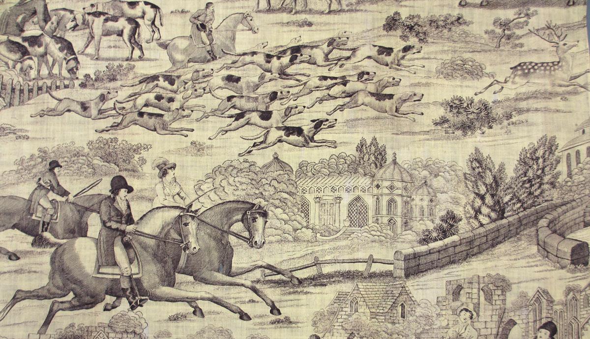 T160 textile, printed design repeat