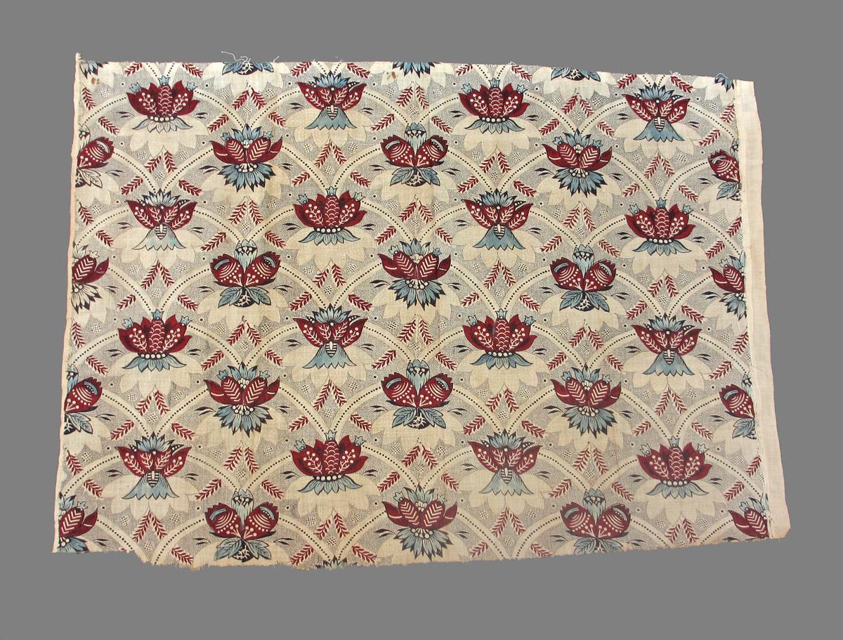 1957.0027.010 A textile, printed obverse