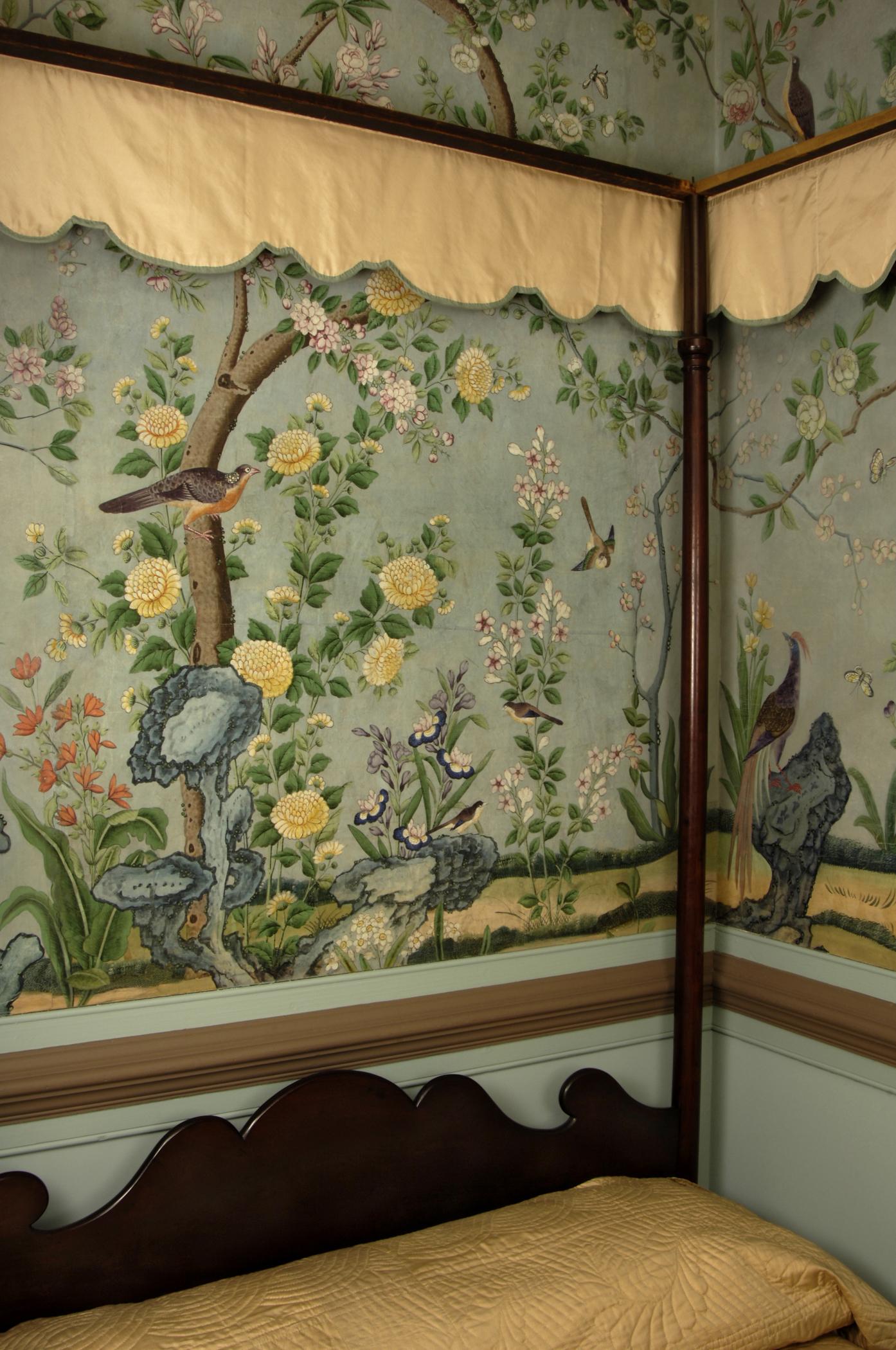 1969.1083 Wall covering, view 1, Philadelphia Bedroom 2007