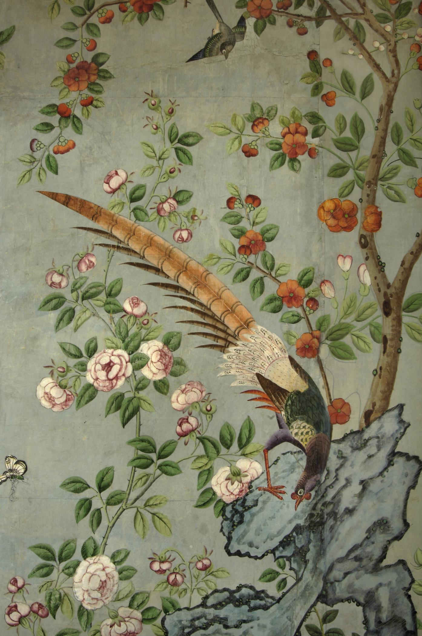 1969.1083 Wall covering, detail 2, Philadelphia Bedroom 2007