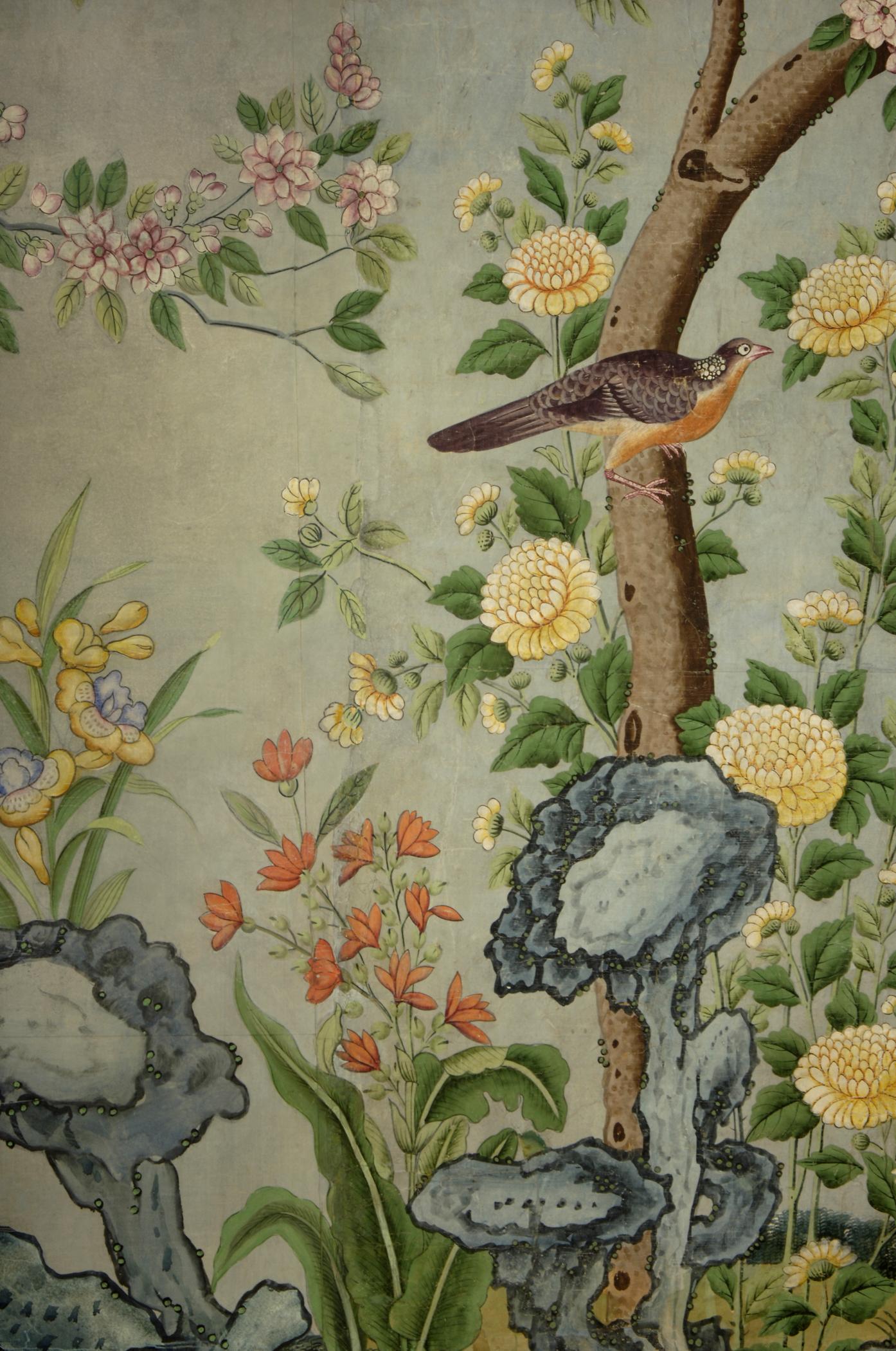 1969.1083 Wall covering, detail 3, Philadelphia Bedroom 2007