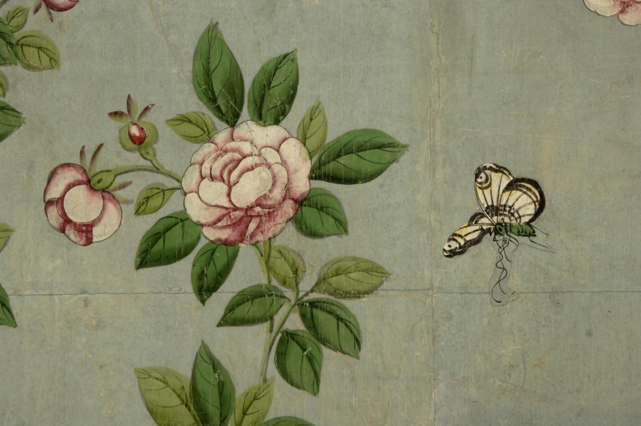 1969.1083 Wall covering, detail 4, Philadelphia Bedroom 2007