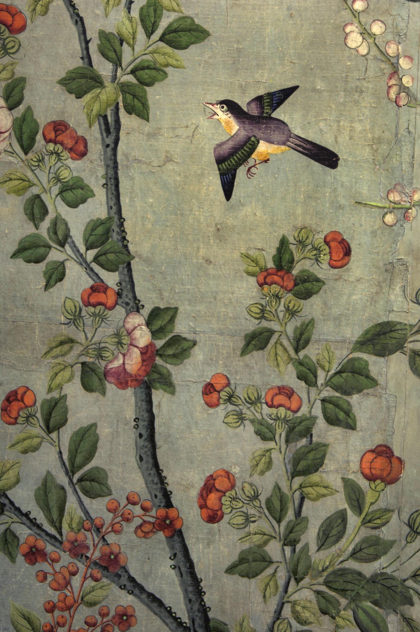 1969.1083 Wall covering, detail 7, Philadelphia Bedroom 2007